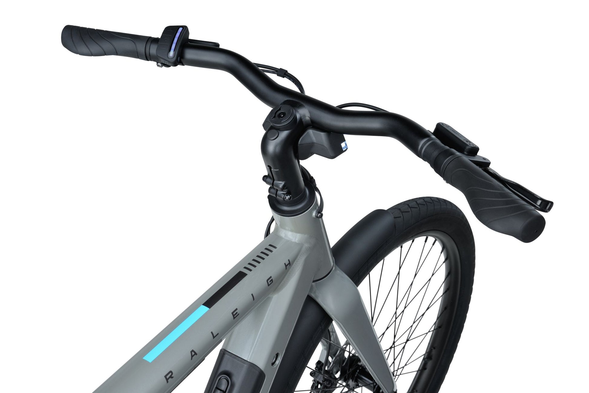 Raleigh ONE grey steer cockpit