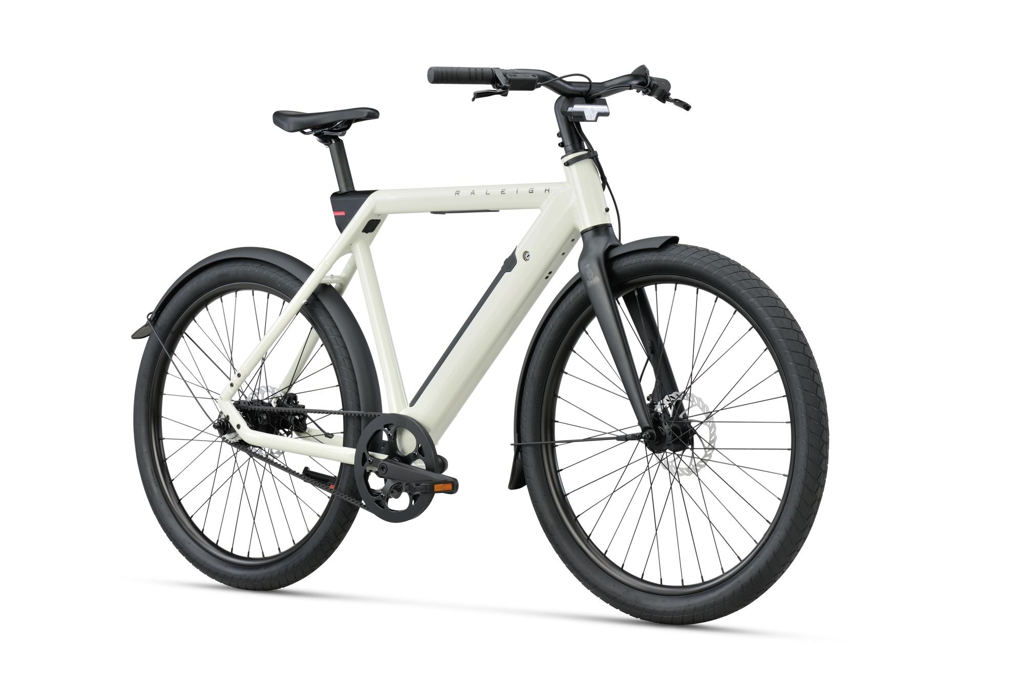 Raleigh ONE white front angle view