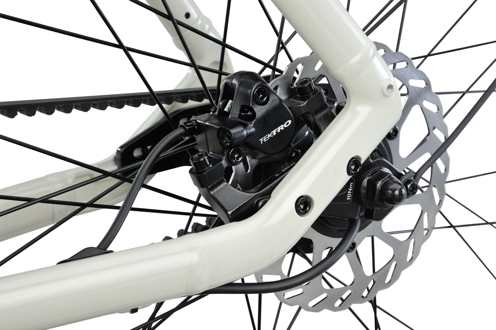 Raleigh ONE white rear drive train2