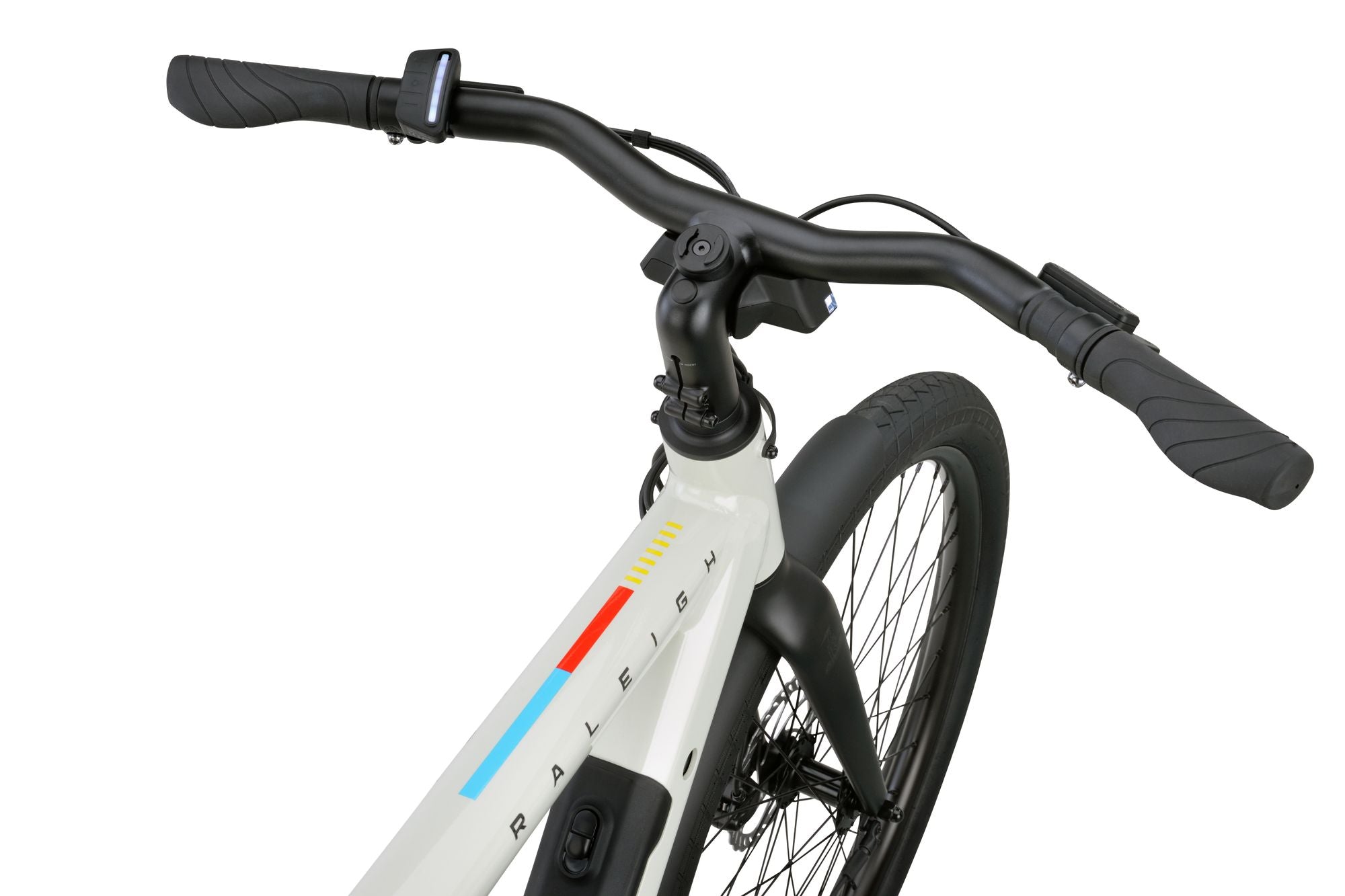 Raleigh ONE white steer top view2