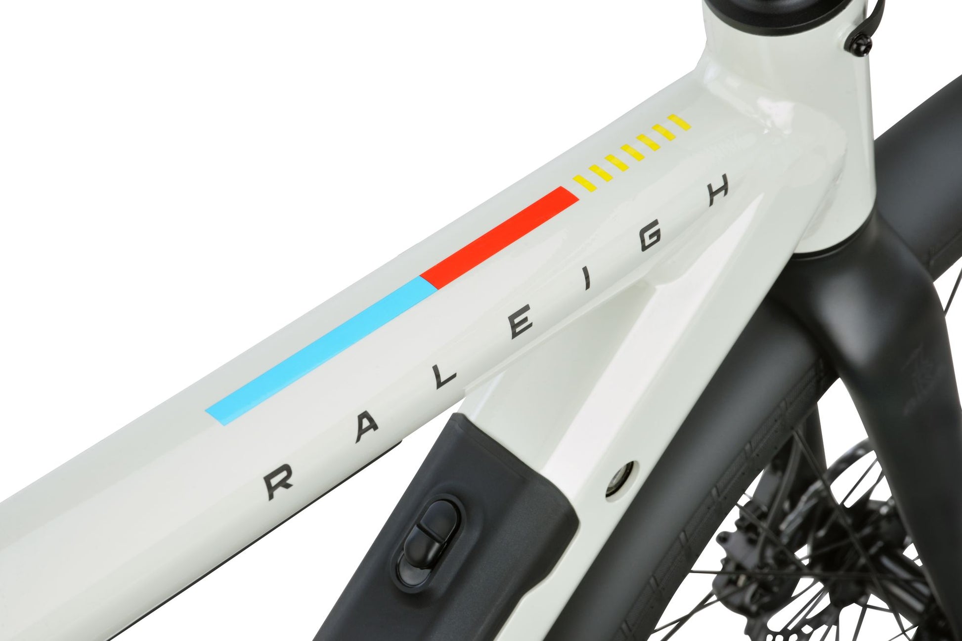 Raleigh ONE white top tube logo2